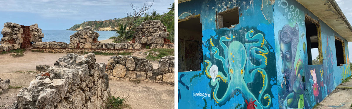 west coast of puerto rico ruins and graffiti