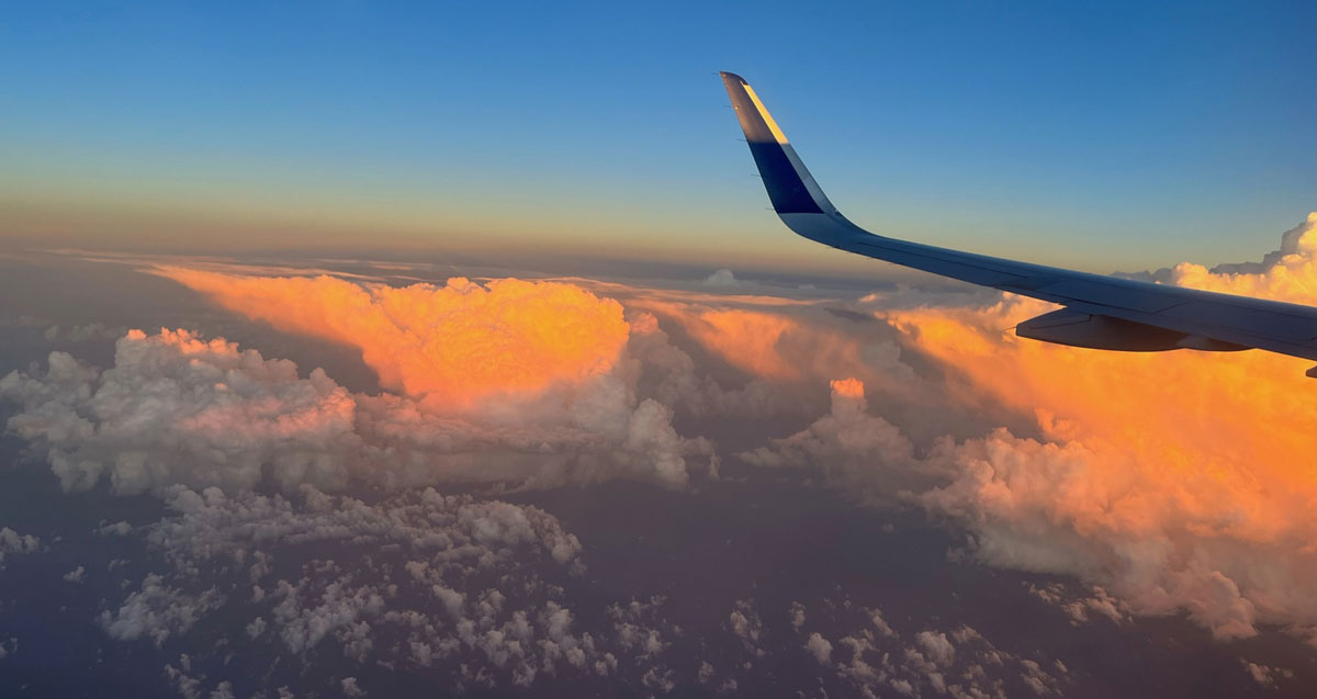 airplane over puerto rico