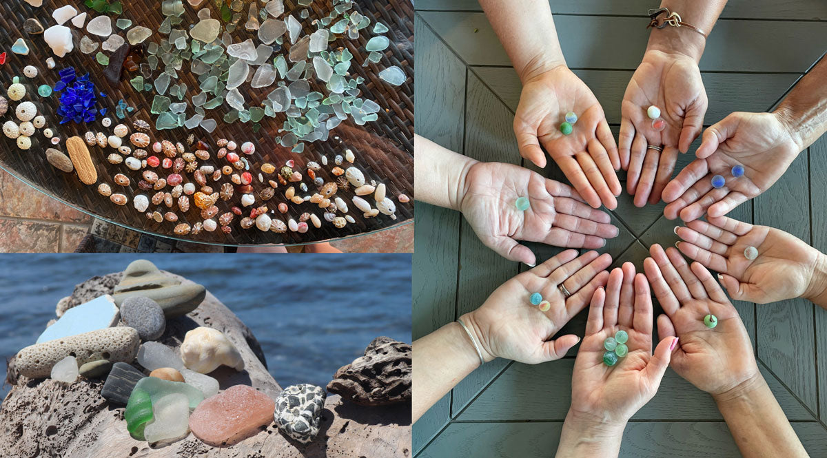 sea glass and sea marbles from puerto rico