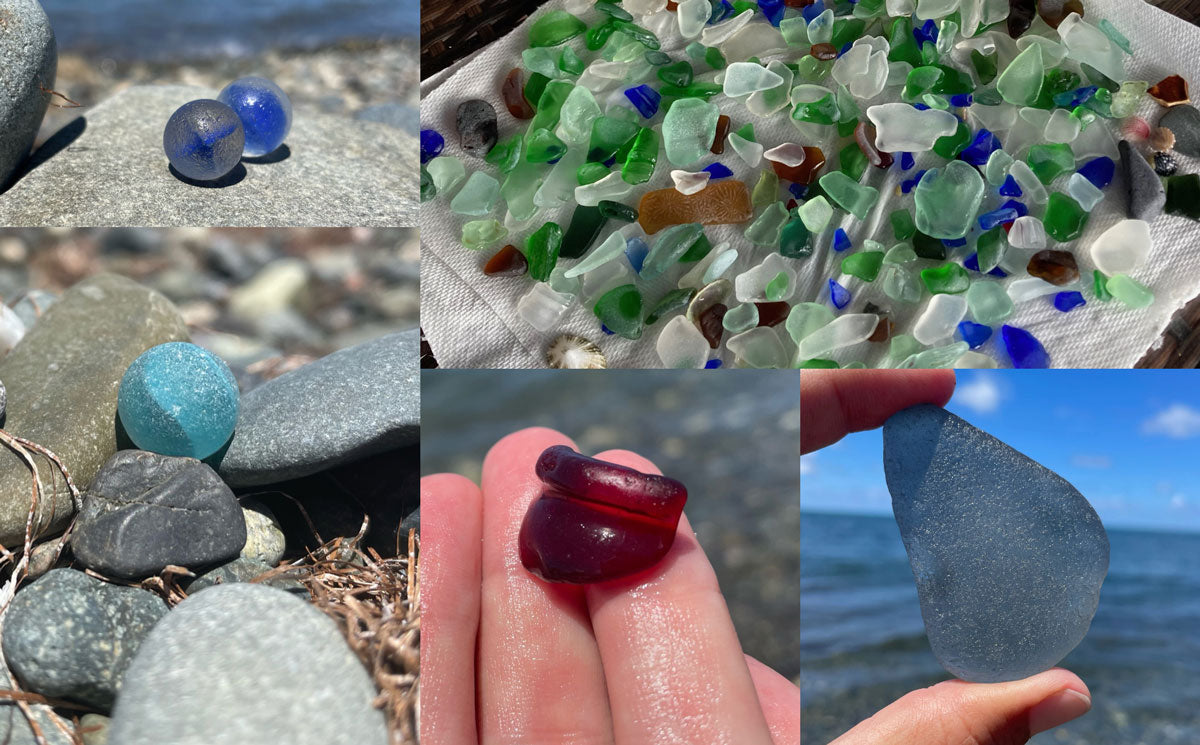 beach glass from the west coast of puerto rico