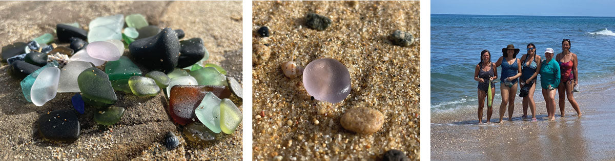 collecting sea glass in puerto rico aguadilla