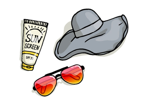 sun protection for beachcombing