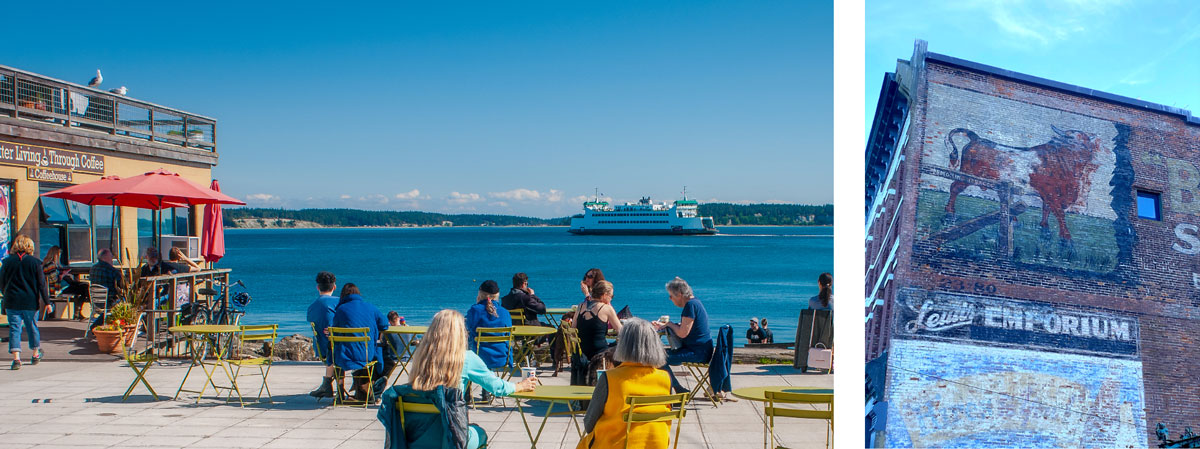 views of downtown port townsend