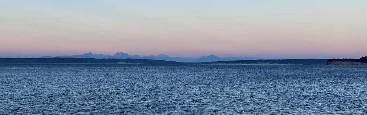 view of canada from port townsend washington state