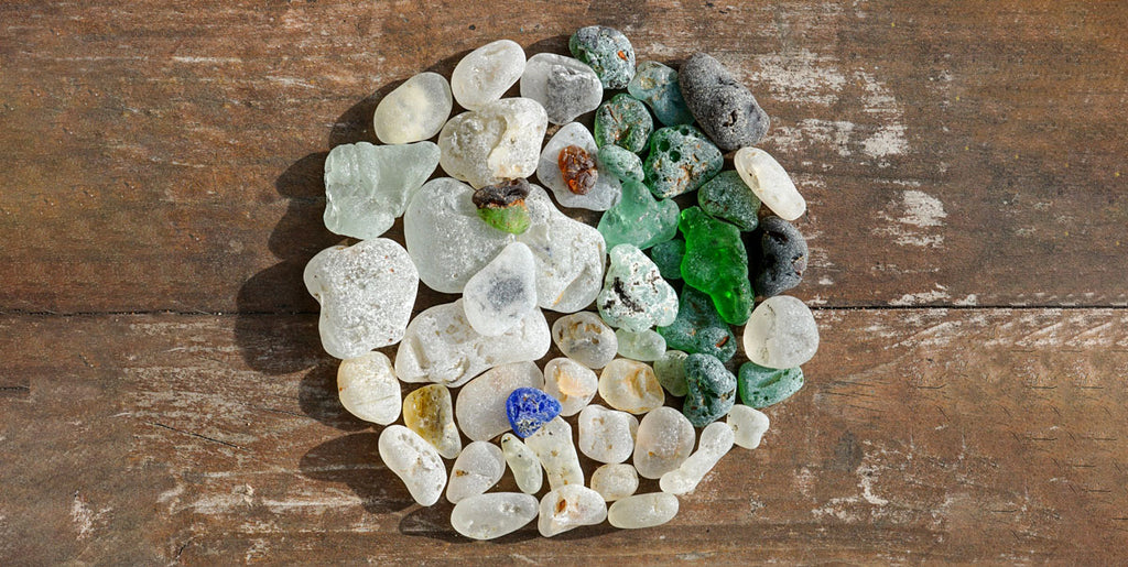  melted sea glass