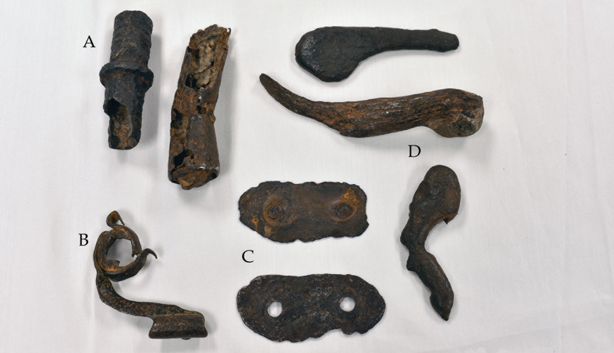 gun pieces from shipwreck in Ohio