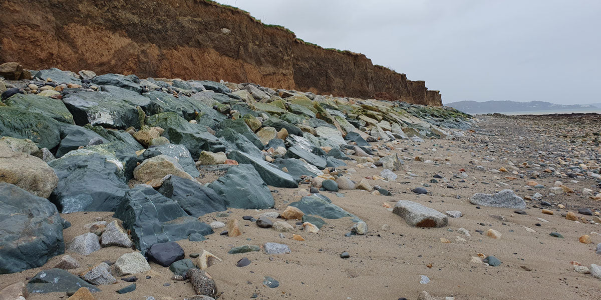 bray beach bulldozed and reinforced