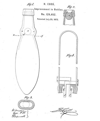 codd bottle patent