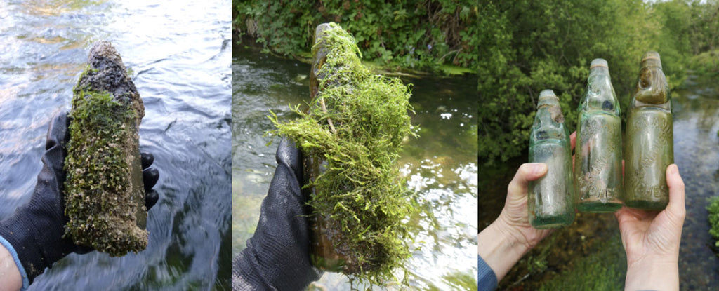 river beachcombing for codd bottles