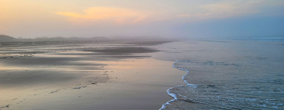 winter beach in massachusetts