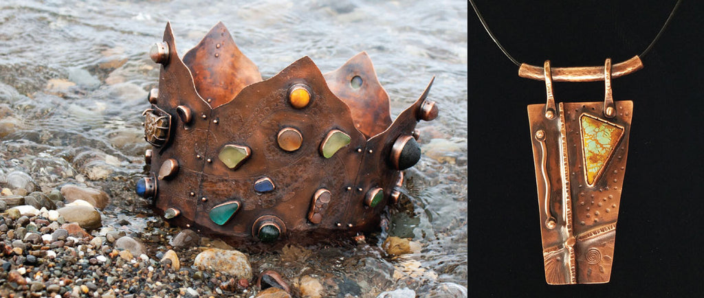 sea glass copper jewelry