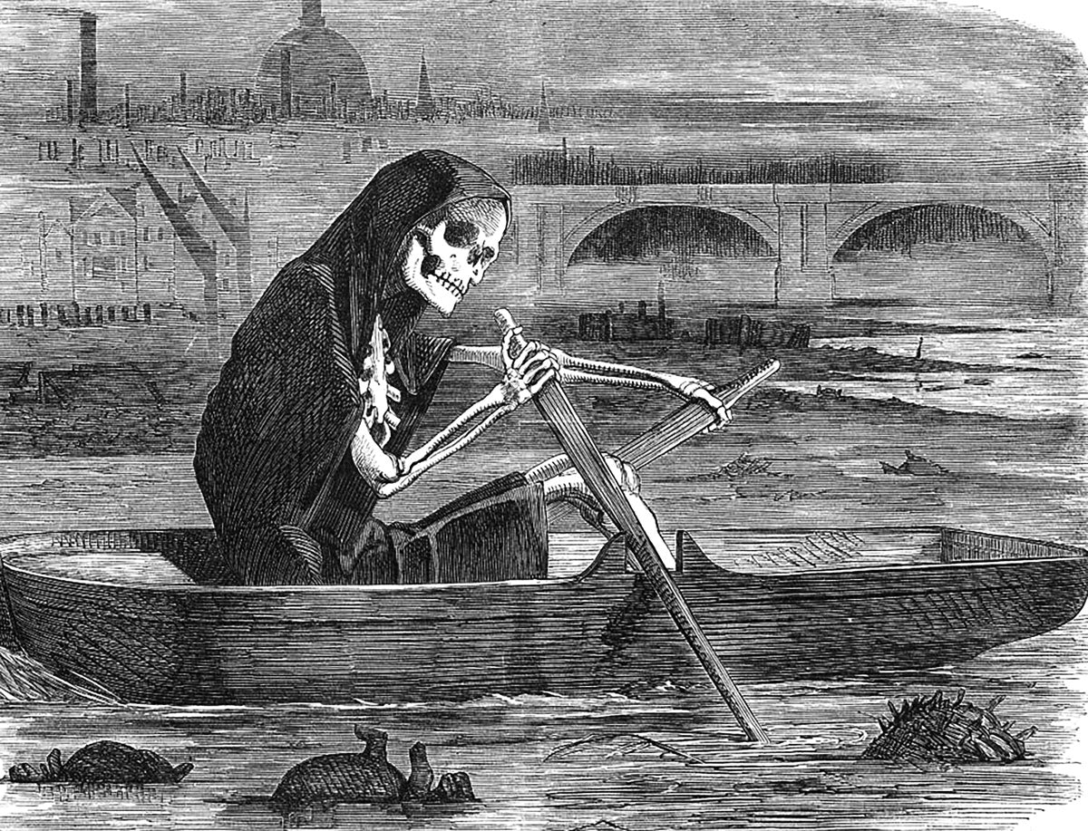The Silent Highwayman on the Thames (Punch Magazine, Volume 35 Page 137; 10 July 1858).