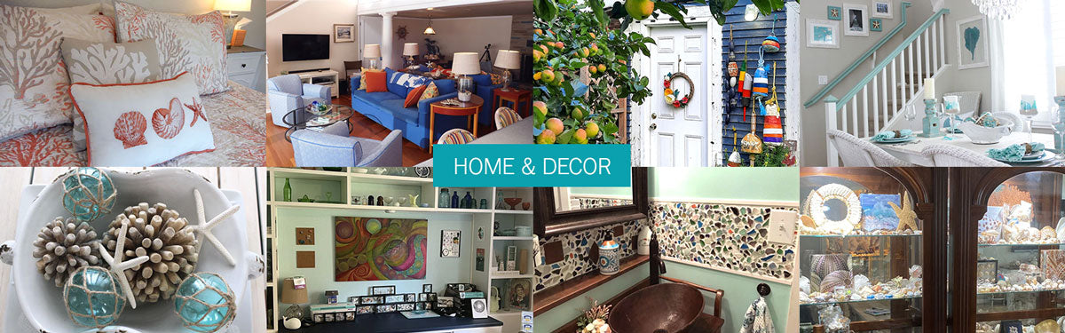 Home & Living :: Home Decor :: Sea glass art decor-Our Place of