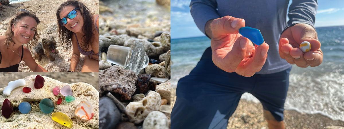 seaglass & serenity and lc's glass finding sea glass in aruba