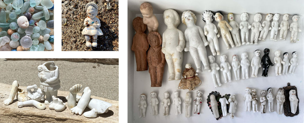 frozen charlotte dolls from the beach