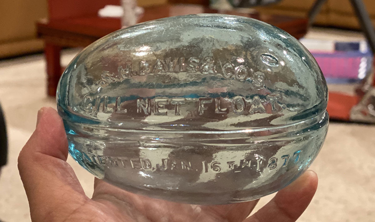 American glass fishing float