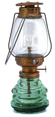 green oil lantern