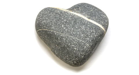 whishing rock with stripe shaped like a heart