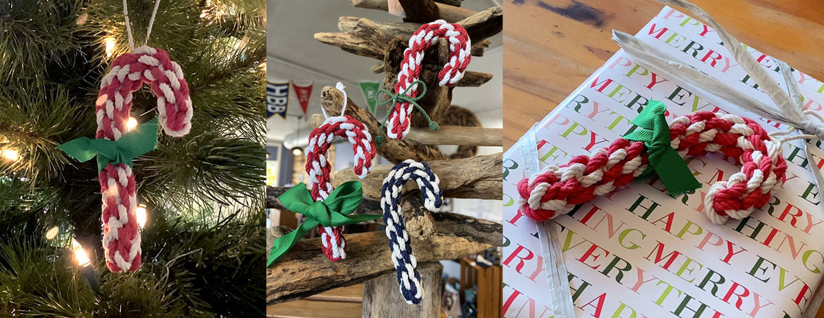 make candy canes with boat rope