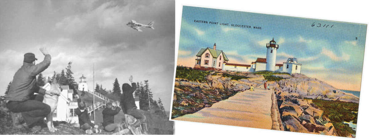 Eastern Point Light, Gloucester, Massachusetts, postcard