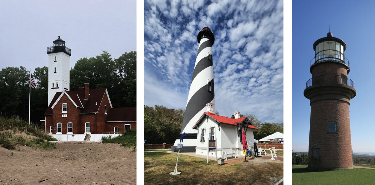 Presque Isle Lighthouse Erie, Pennsylvania (Joan Arentz). St. Augustine Lighthouse, Florida (Carol Polakowski). Gay Head Light, Aquinnah, MA (Shelley Thomas).