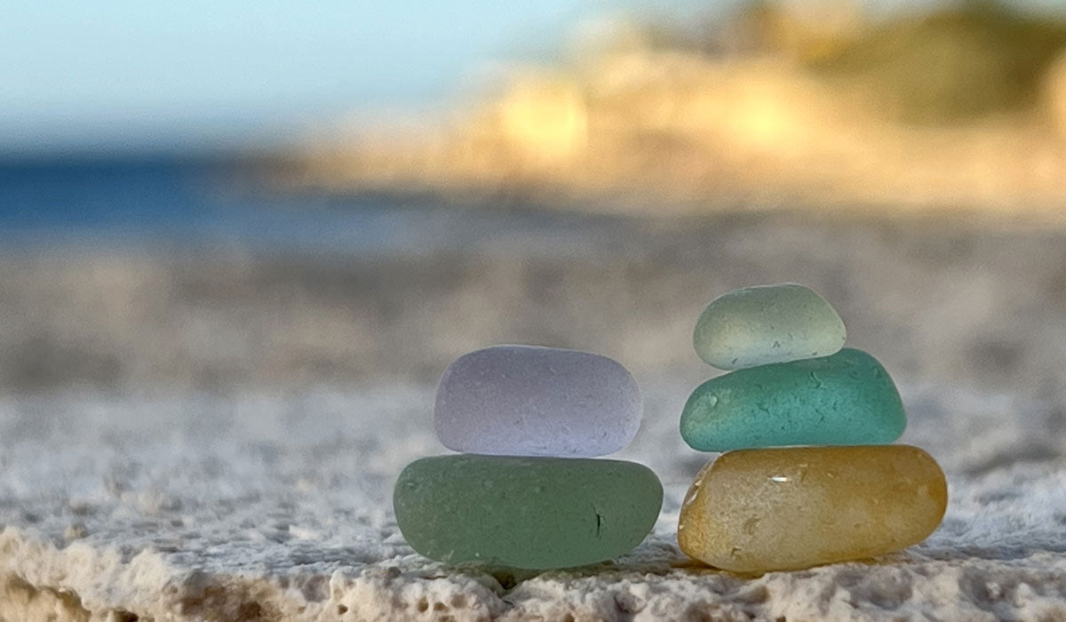 maltese sea glass stack