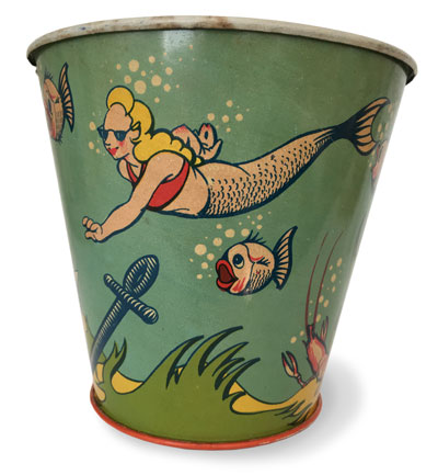 mermaid bucket antique