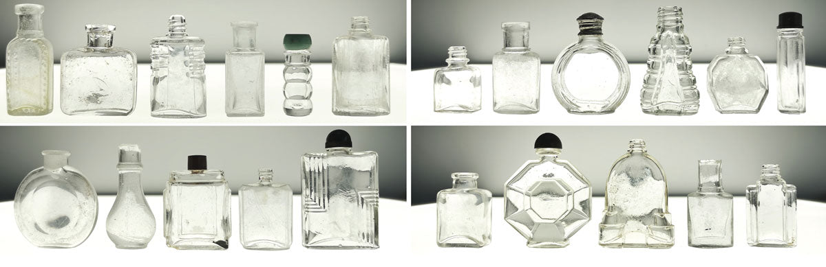 small clear antique perfume bottles from english stream