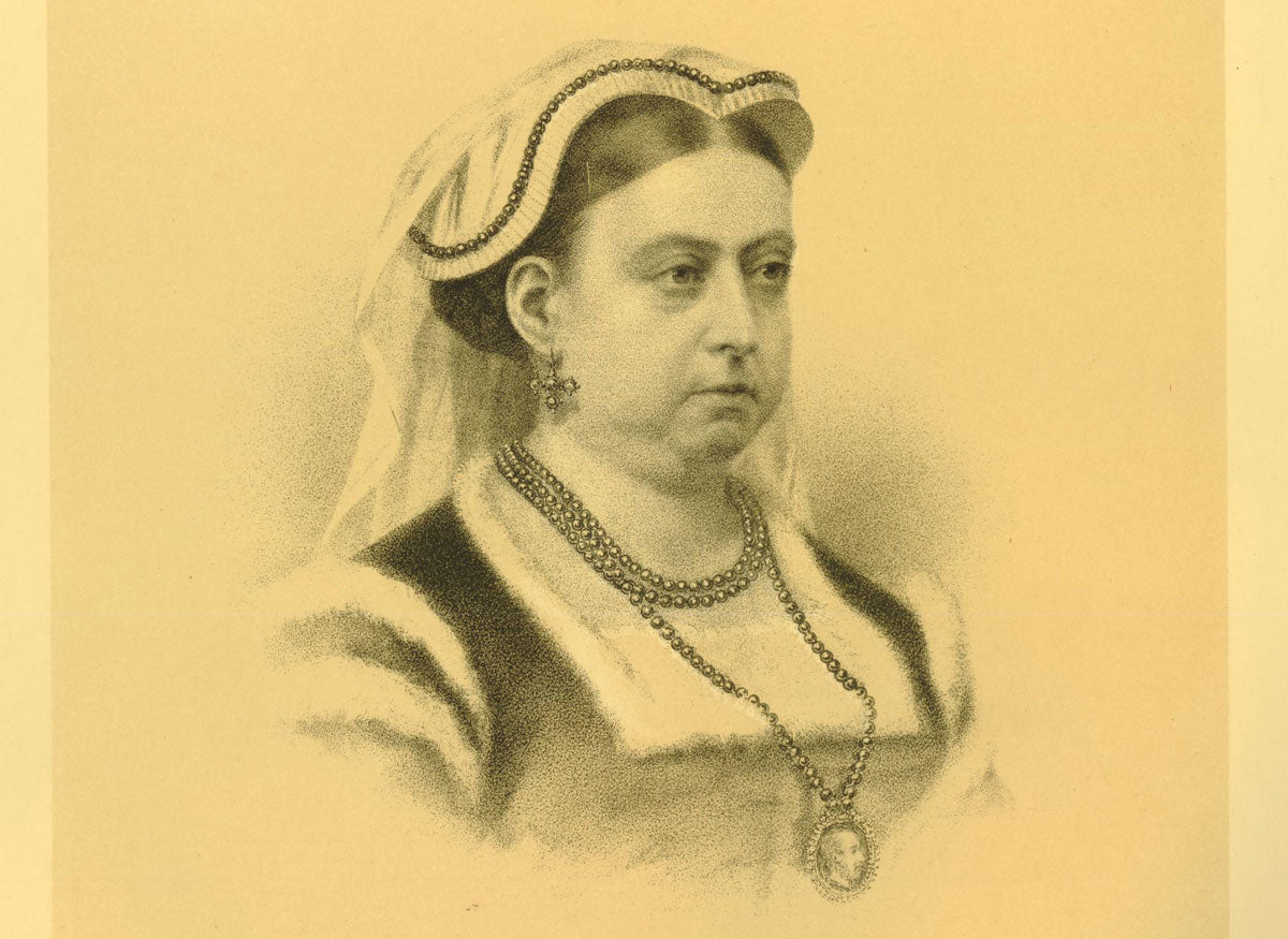 Portrait of Queen Victoria in mourning (