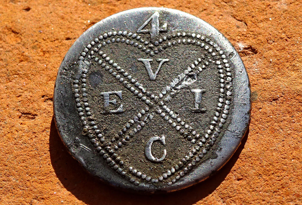 button with letters found in thames