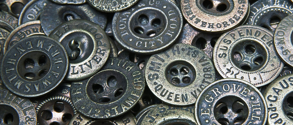 fly or suspender buttons found in thames river