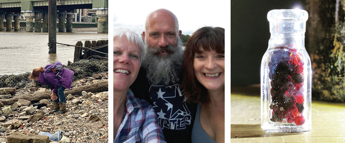 mudlarking on the thames foreshore in london with guide thames garnets