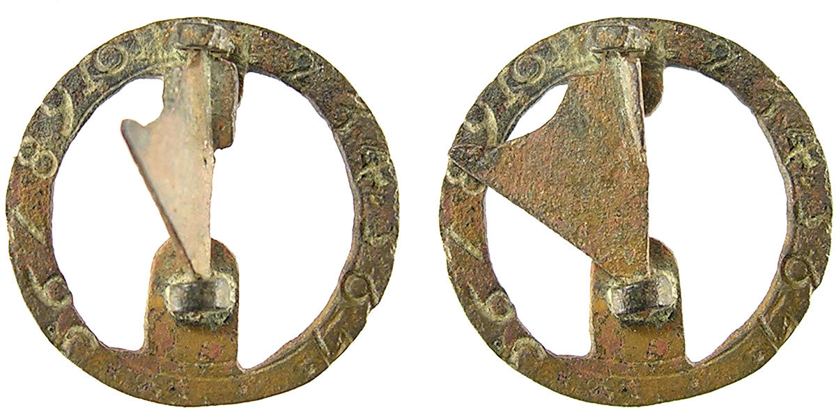 16th–17th-century brass pocket sundial, PAS.