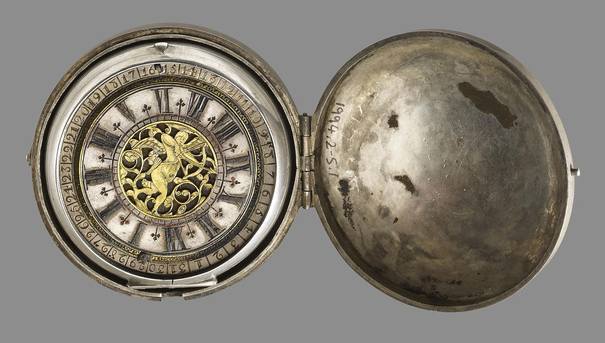 17th-century pocket watch depicting Cupid, British Museum
