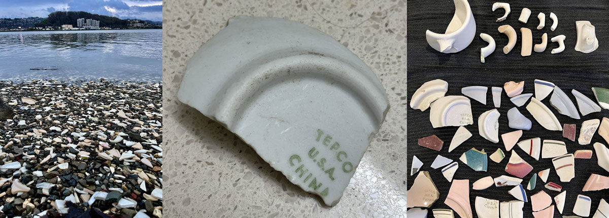 tepco beach sea pottery finds