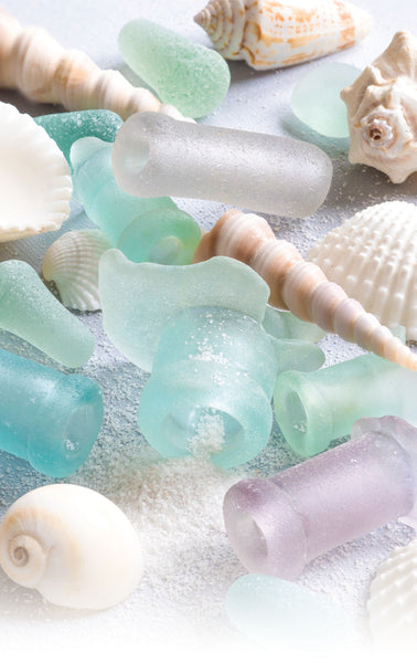 beautiful soft colored sea glass