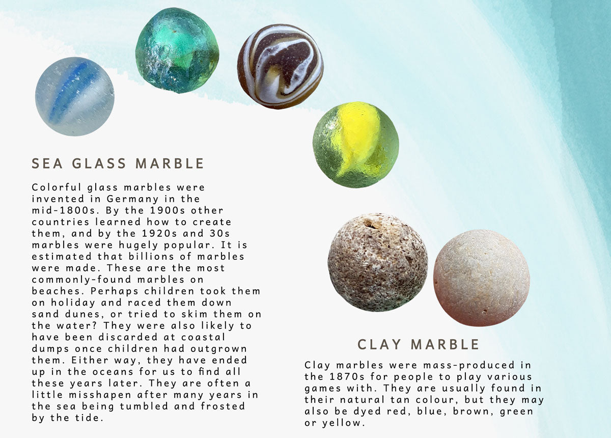 sea glass marble clay marbles