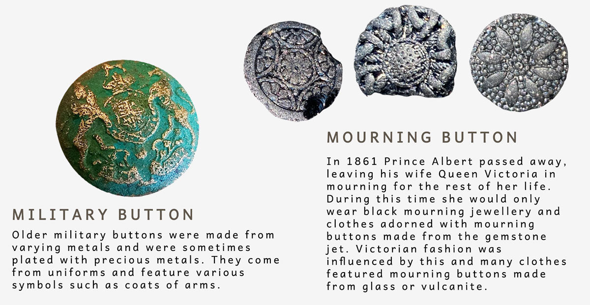 military button mourning button