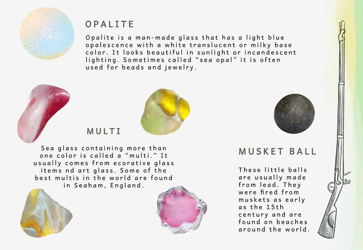 opalite multicolor glass musket ball
