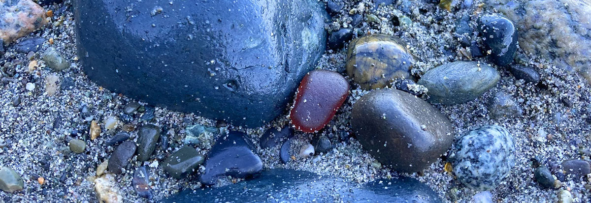 sea glass that looks like rocks