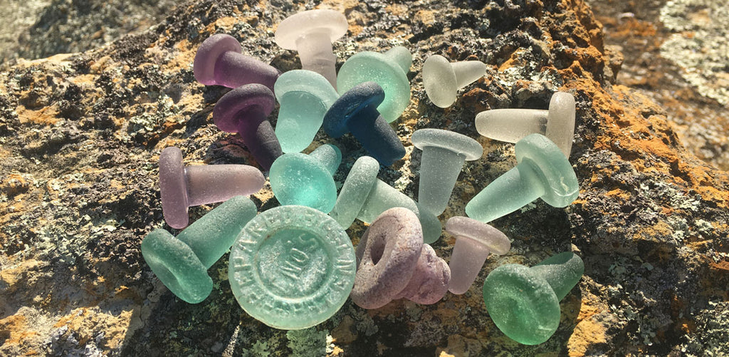sea glass stopper collecting