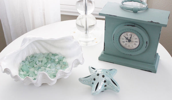 decorate with sea glass