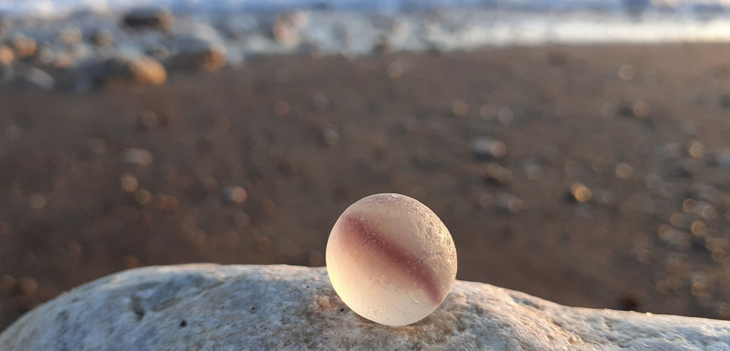 marble found on the beach