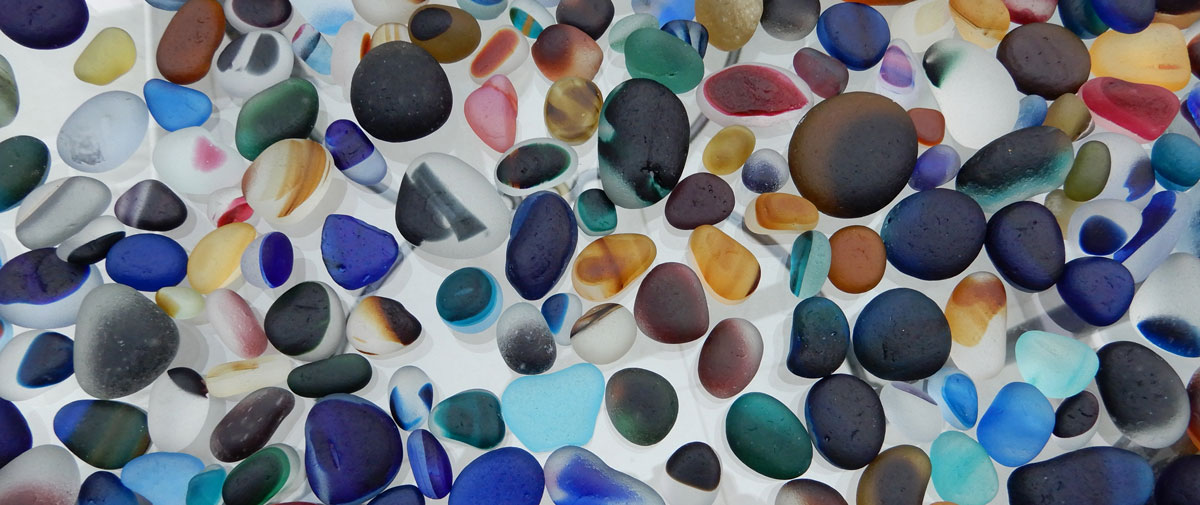 sea glass collection from seaham england