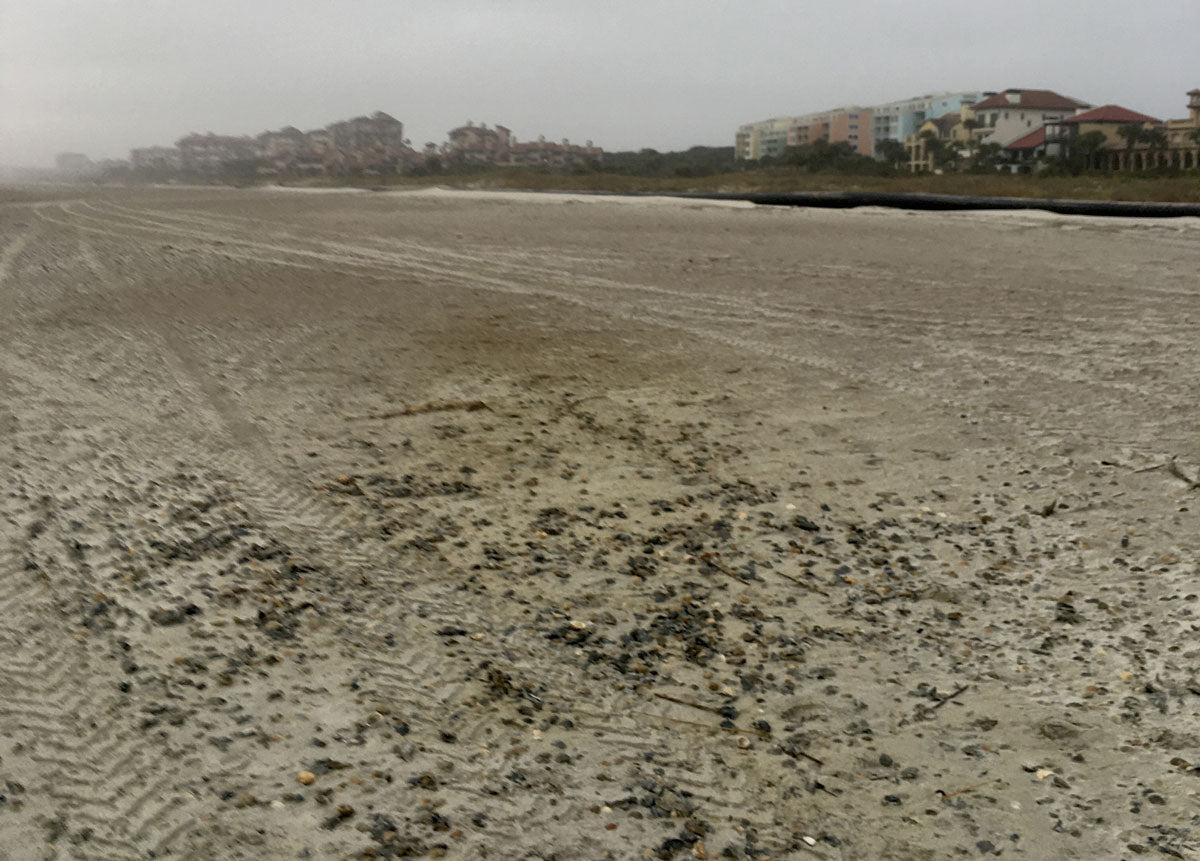 sand replenishment on the beach