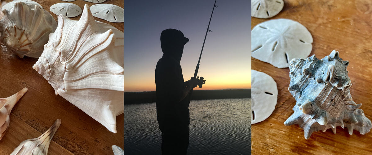 shelling and fishing in Amelia Island Florida