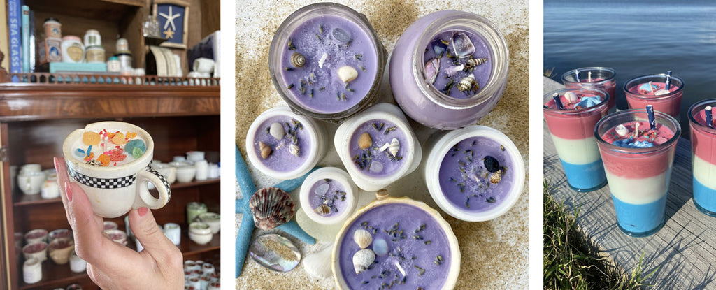 scented art candles for beachcombers