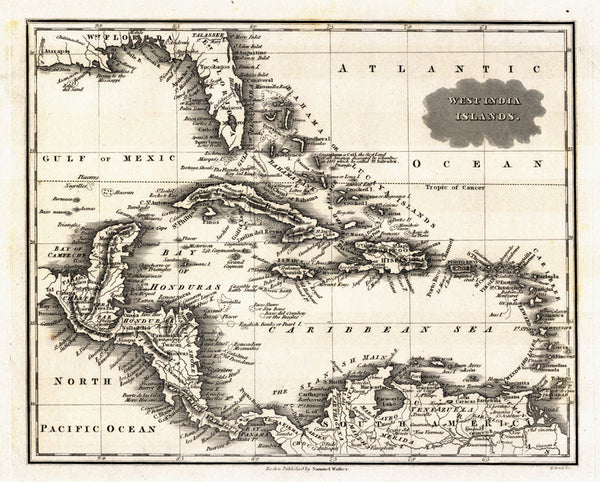 west indies map 1799