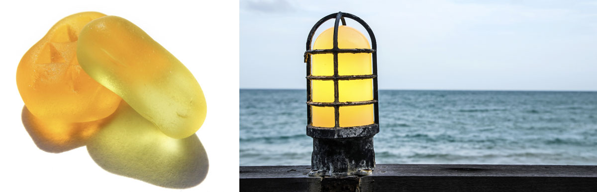 yellow glass sea lantern