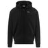 Felpa nera full-zip con cappuccio da uomo Kappa Logo Jackus Slim, Abbigliamento Sport, SKU a721000202, Immagine 0